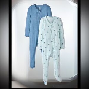 Cloud Island Baby So Very Soft Modal Blend Sleep 'N Play Footed Pajamas 2pk 0-3